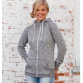 Enza Ladies Marled Full Zip Hoodie (XS-4X)